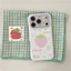 IPhone 17 Pro Max Strawberry Cat pattern Chất liệu TPU IMD craft Vỏ điện thoại in hai lớp