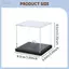 Jfory Hộp trưng bày bóng chày Acrylic ổn định Hộp đựng trong suốt dành cho phụ kiện thể thao và bộ sưu tập trang trí nội thất