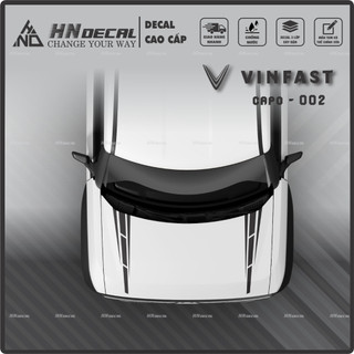DECAL DÁN CAPO XE VF3 - TEM DÁN CAPO VF3 MẪU MỚI NHẤT Tem VF3 cao cấp ( MẪU 02 )