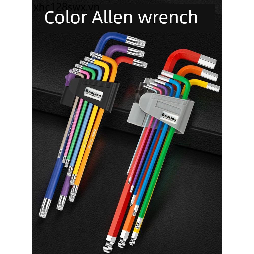 Cờ lê Allen đa chức năng Torx mở rộng màu sắc