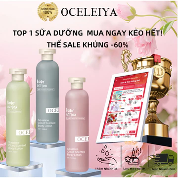 Sữa Dưỡng Thể OCELEIYA Body Lotion Dưỡng Ẩm Sâu Cấp Ẩm Dưỡng Sáng Da Với Niacinamide Kem Body Dưỡng Da Toàn Thân Chăm Sóc Cơ Thể Nuôi Dưỡng Da Khô Giúp Da Mềm Mịn Lưu Hương Lâu Thấm Nhanh Không Bết Rí
