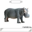Đồ chơi giáo dục khoa học cho trẻ em Mô phỏng chắc chắn Mô hình động vật hoang dã Hippo Rhino Nhựa Đồ trang trí nhận thức Quà tặng