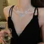 Dây chuyền choker pha lê sáng bóng, phụ kiện trang sức sang trọng cho dạ hội