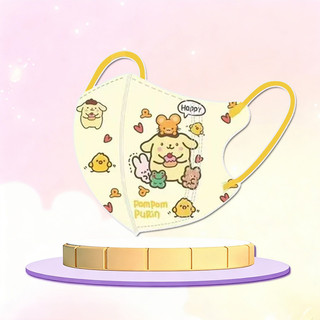 Khẩu trang trẻ em 3D Meieti Yuguigou - Thiết kế hoạt hình Sanrio, thoáng khí và phù hợp cho trẻ từ 4 đến 12 tuổi