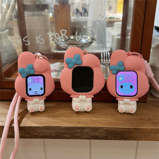 Ốp bảo vệ silicon giai điệu hoạt hình hoạt hình Thích hợp cho iwatch S11 10 9 8 utrra 7 6 5 4 SE 3 2 1 Kích thước 38mm40mm41mm42mm44mm45mm46mm49mm