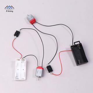ELBBKG Trắng 130 Bộ Động Cơ Với 2xAA Pin Lưu Trữ Và Công Tắc 16500 RPM Mini DIY Mô Hình Mạch Động Cơ Điện Tử Bộ Mới