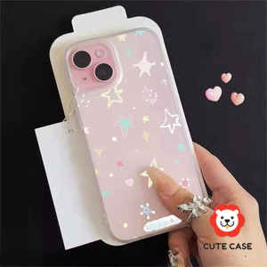 Nhà ở hình sao mờ cho iPhone 6 7 8 Plus iPhone 11 13 12 14 15 Pro Max X XR Xs Max Vỏ điện thoại, Vỏ silicon mềm