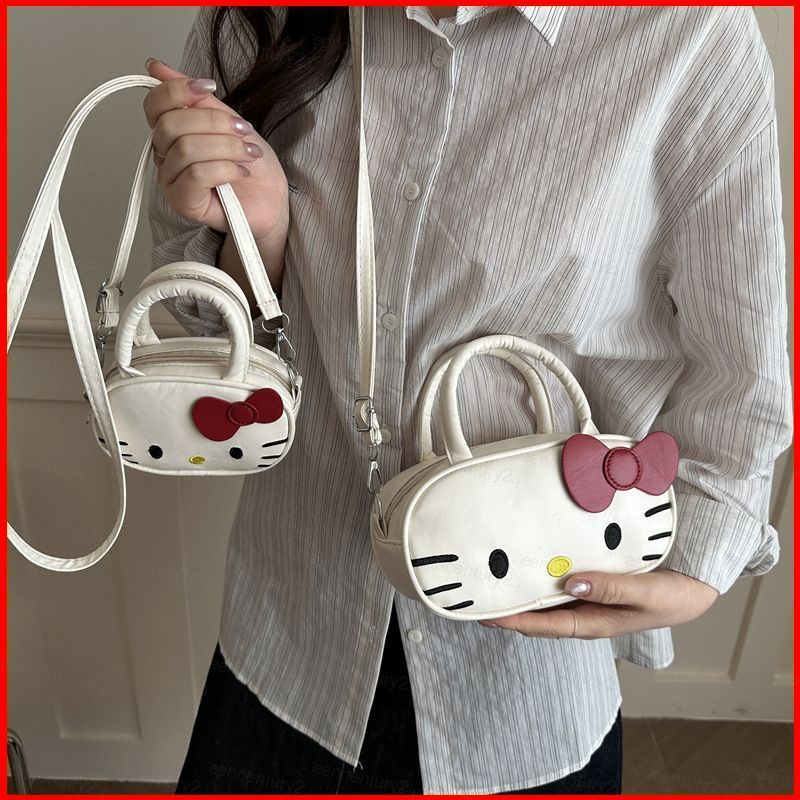 GC2 2026 Túi đeo vai nữ Hello Kitty PU dễ thương Túi xách đi lại đa năng sành điệu CG2