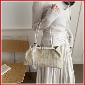 GC2 Phong Cách Hàn Quốc Dệt Nữ Phong Cách Túi Đeo Vai Thời Trang Đa Năng Dung Tích Lớn Đi Lại Túi Xách CG2