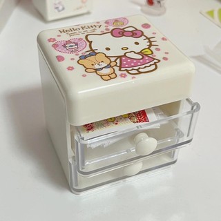 Sanrio Đa Năng Hộp Bảo Quản Lưu Trữ Hello Kitty Cuckoo Khay Hạt Dây Chuyền Trang Sức Văn Phòng Phẩm Ngăn Kéo Hộp Nhỏ Mini EWYF