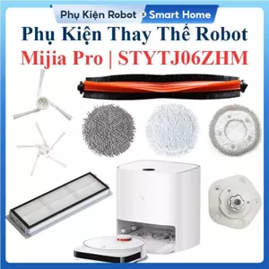 Phụ kiện Robot Mijia Pro STYTJ06ZHM, Chổi Lăn Chính, Chổi Cạnh, Bộ Lọc Hepa, Giẻ Lau, Đế Gắn Khăn