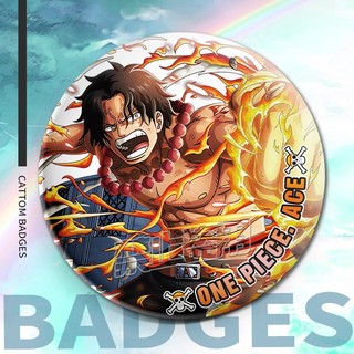 Huy hiệu và trâm cài cosplay One Piece (Luffy, Ace, Sabo, Zoro), phụ kiện thời trang, quà tặng bộ sưu tập