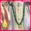 JASMINE Phong Cách Dân Tộc Rỗng Khắc Luy Túi Mặt Dây Chuyền Xanh Giả Ngọc Handmade Đính Hạt Dài Nelace JASMINE