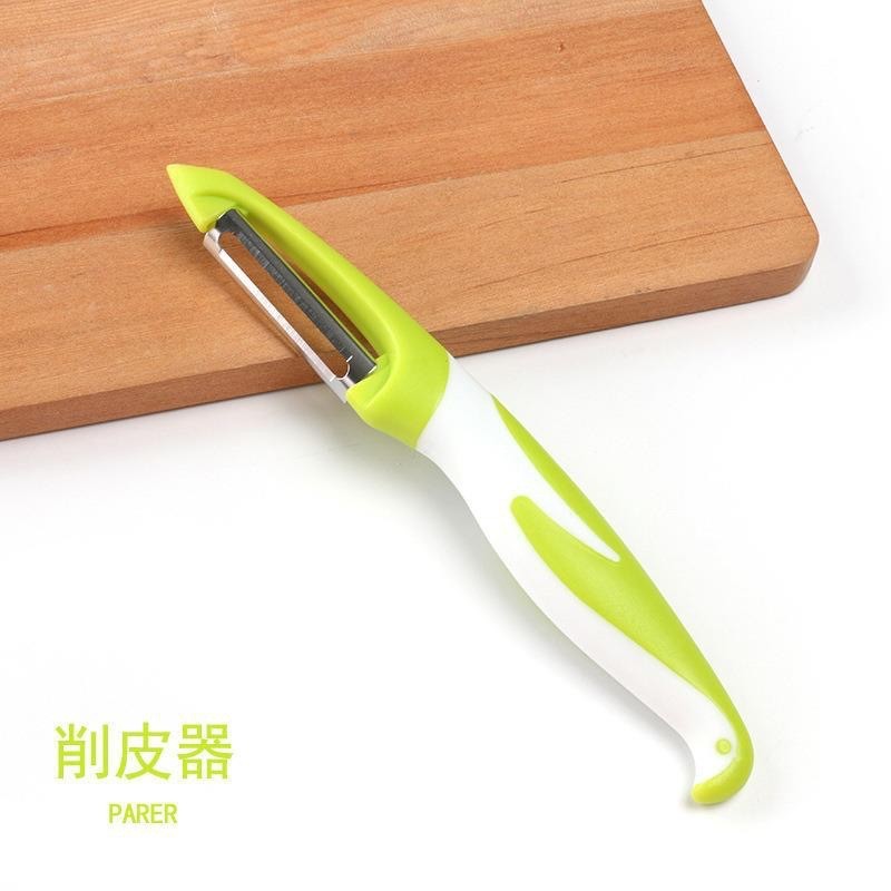Dụng cụ gọt vỏ bằng thép không gỉ Đa chức năng Dụng cụ nhà bếp bóc vỏ khoai tây bóc vỏ trái cây Dụng cụ bào dưa di động Yangjiang KHUI