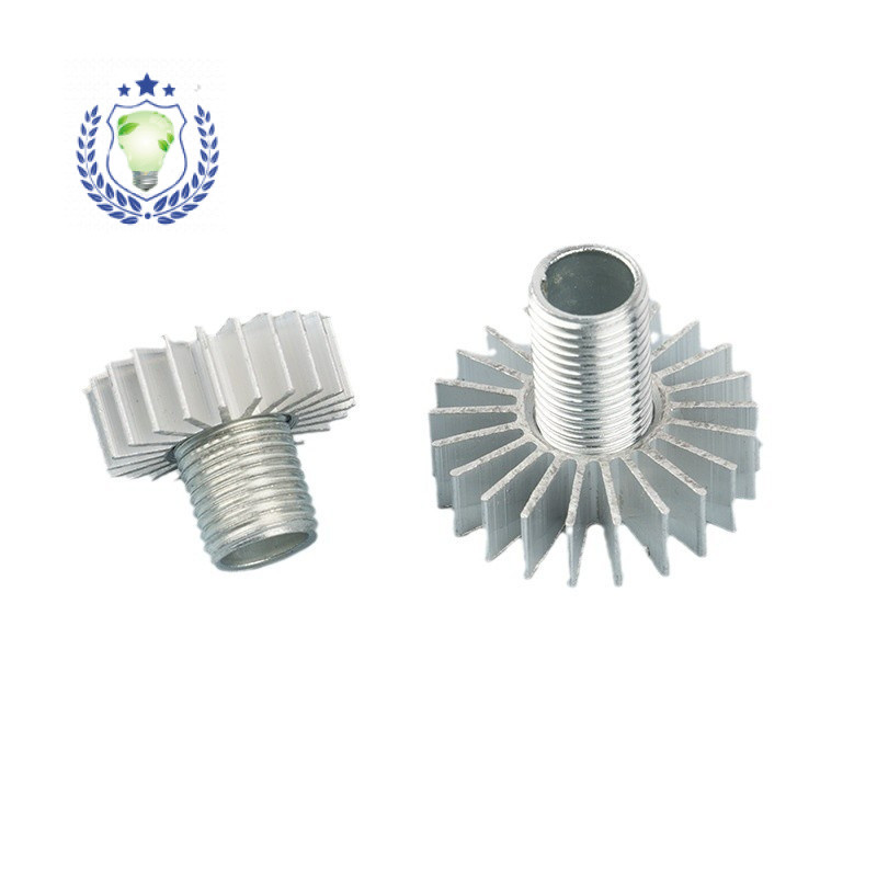 UTO3 DIY LED Chống Nắng Tản Nhiệt M10 Răng Cần Đai Ốc Xe Nhôm Nguồn Sáng Tản Nhiệt Bánh Răng Phụ Kiện Tản Nhiệt