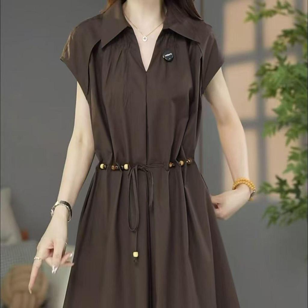 Váy nữ phong cách Hepburn thanh lịch, chất liệu cao cấp, phù hợp mùa hè