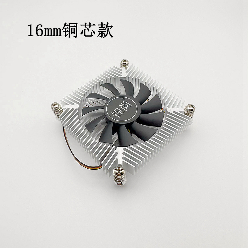 Quạt CPU máy tính im lặng hoàn toàn trong một siêu mỏng Giao diện 115X / 1200 4 dây Điều khiển nhiệt độ xuống Thổi lõi đồng Radi