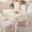 XYLJJ14 Vải Lanh Cotton Kết Cấu Bàn Vuông Khăn Trải Bàn Tua Rua Ren Cạnh Hình Chữ Nhật Tròn Vải Bàn Cà Phê Vải Tùy Chỉnh