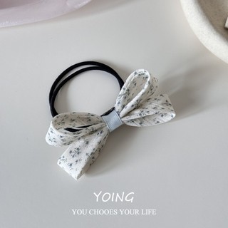 Yoing / Phiên Bản Hàn Quốc Ngọt Ngào Vải Nơ Tóc Tính Khí Phù Hợp Với Ba Chiều Nơ Tóc Dây Buộc Co Giãn Cao