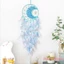 Dream Catchers Handmade Mặt Trăng Lông Vũ Chuông Gió Treo Trang Trí Cho Phòng Ngủ Gia Đình Trang Trí Phòng Khách