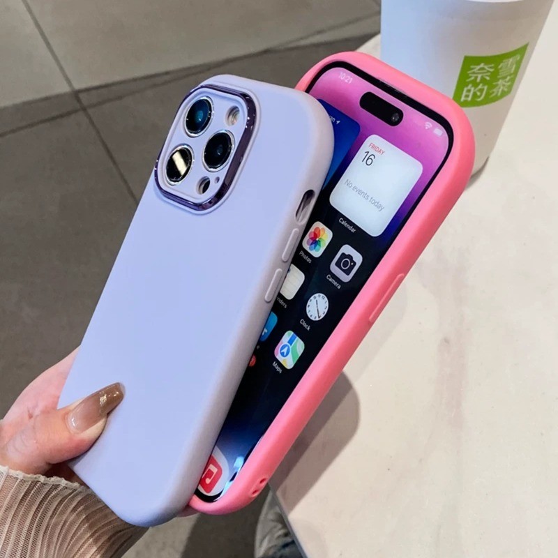 Ốp lưng iPhone cho iPhone 17 16 15 14 13 12 11 X XS XR 7 Pro ProMax Plus Ốp lưng silicon TPU mềm