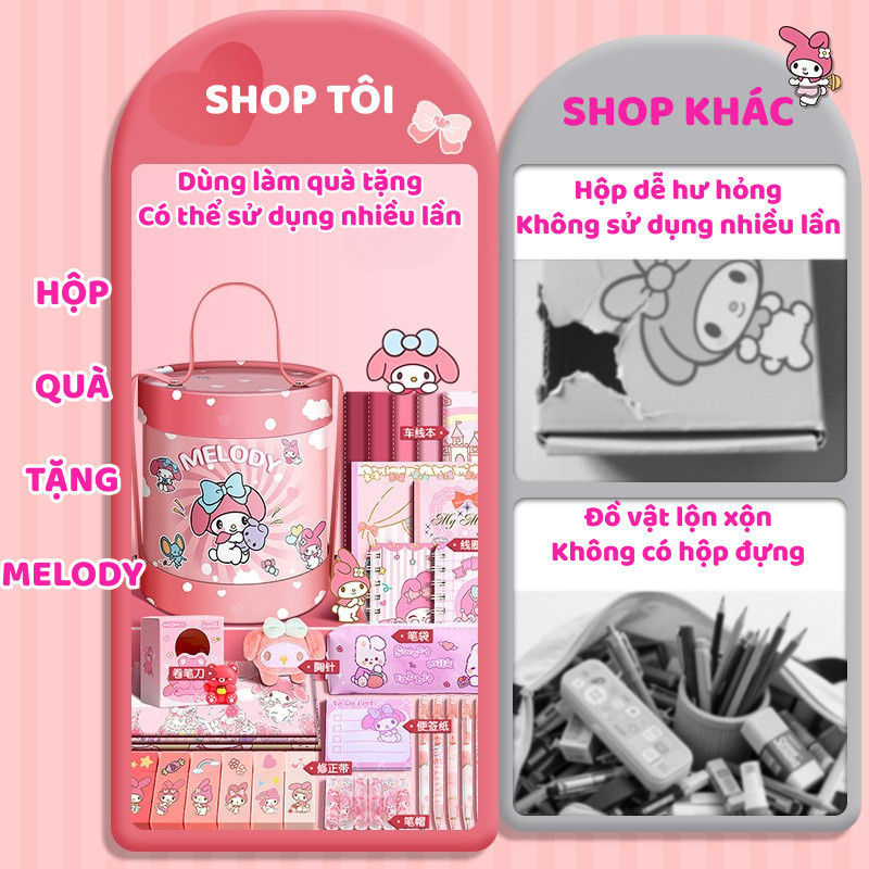 Bộ văn phòng phẩm học sinh - Sổ tay, bút chì, thước kẻ phù hợp với ngày Quốc tế Thiếu nhi 1/6