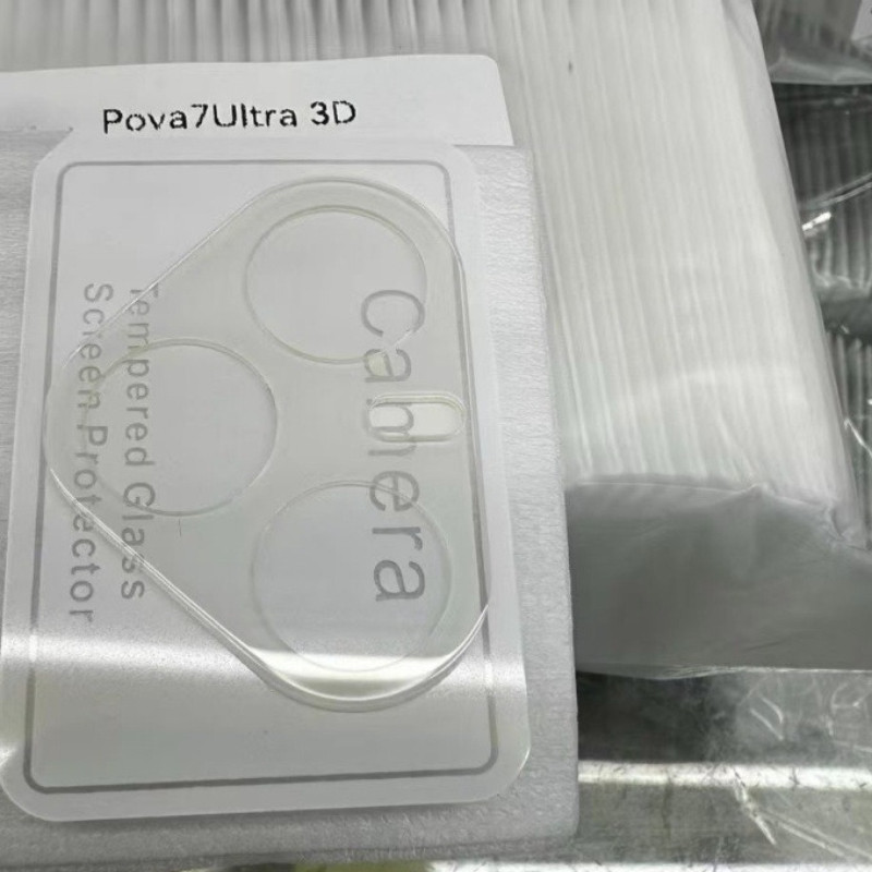 Dành cho bảo vệ ống kính máy ảnh Tecno Pova 7 Ultra 5G 3D cho TECNO Pova7 4G pova7ultra Vỏ bảo vệ mặt sau bằng kính cường lực trong suốt
