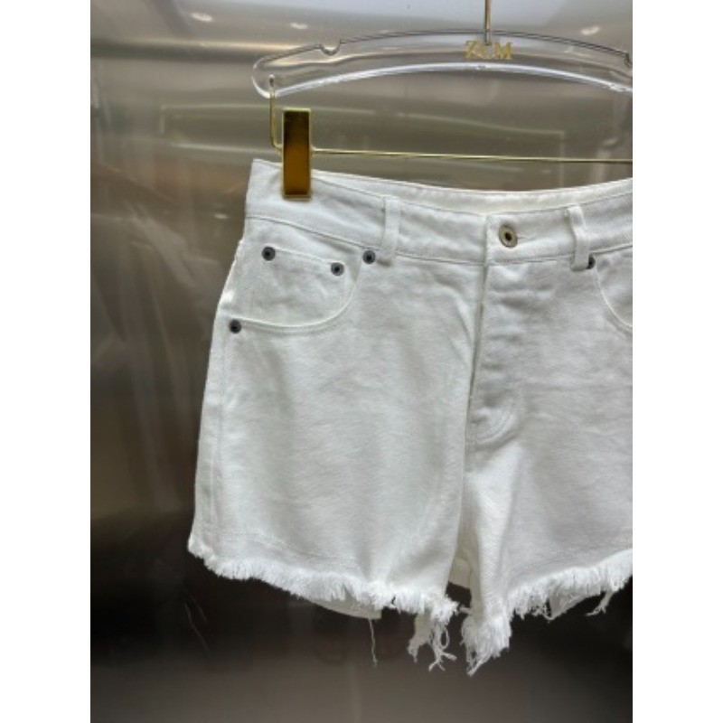 Quần short Denim thêu lưng cao mới dành cho nữ