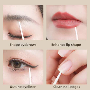 Khăn choàng Cotton có đầu siêu mịn cho kẻ mắt Hoàn hảo để chỉnh sửa trang điểm Mỹ phẩm hàng ngày Làm đẹp thói quen