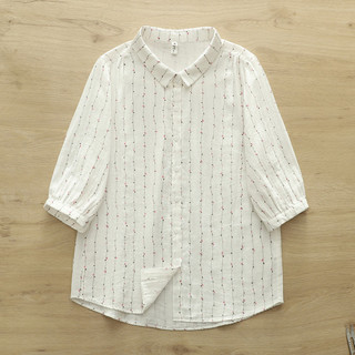 Áo sơ mi cardigan nữ chất liệu cotton cao cấp Mori Nhánh, dáng rộng, họa tiết sọc
