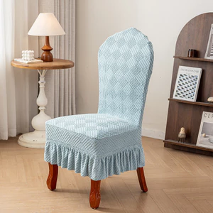 XYLBY14 Bốn Mùa Phong Cách Mới Cong Đa Năng Bọc Ghế Dày Tựa Lưng Bàn Ăn Ghế Ăn Ghế Co Giãn Chống Bụi Bao Bàn Ghế