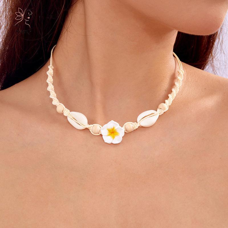 HNKMP Bohemia Phong Cách Hoa Dây Chuyền Nữ Hoa Dễ Thương Choker Mùa Hè Đi Biển Vòng Cổ Trang Sức Phụ Kiện Quà Tặng.