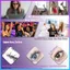 EBINLANDS Lông mi giả, Lông mi giả lông chồn kéo dài Lông mi giả, Vẻ đẹp của phụ nữ 10mm Full Strip Eyelash Extension Tool DIY tại nhà