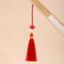 5 Chiếc Lễ Hội Mùa Xuân Trung Quốc Tua Tròn DIY Túi Chìa Khóa Viền Thủ Công Mặt Dây Chuyền