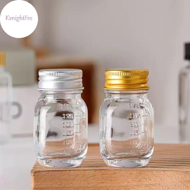K2nightFee 1 Chai Thủy Tinh Nhỏ 30ml Có Nắp Chai Thuốc Chống Rò Rỉ Viên Chai Thủy Tinh Có Thể Đổ Lại VN