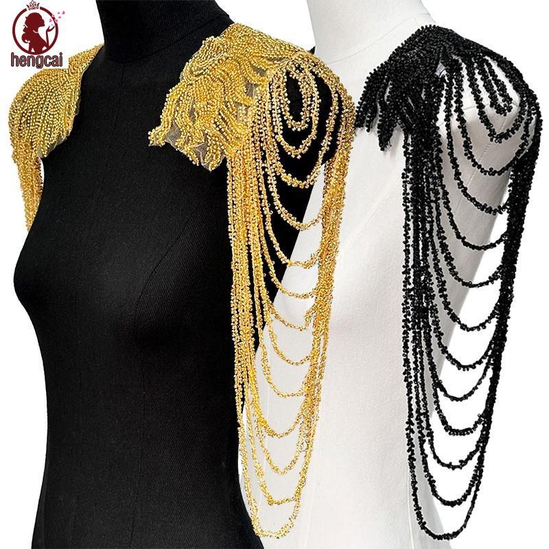 Dây chuyền tua rua sequin với viền đính thêu cho trang trí váy cưới