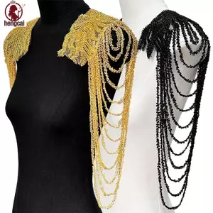 Dây chuyền tua rua sequin với viền đính thêu cho trang trí váy cưới