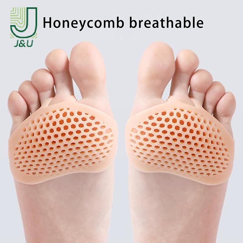 J & U Silicone Gót Chân Bảo Vệ Miếng Lót Chân Trước Plantar Fasciitis Nam Nữ Phòng Ngừa Đau Chân Mới