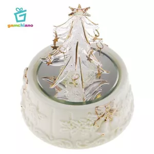 Cây Giáng Sinh Gió Lên Xoay Gió Lên Hộp Nhạc W Đèn LED Cho Quà Cưới