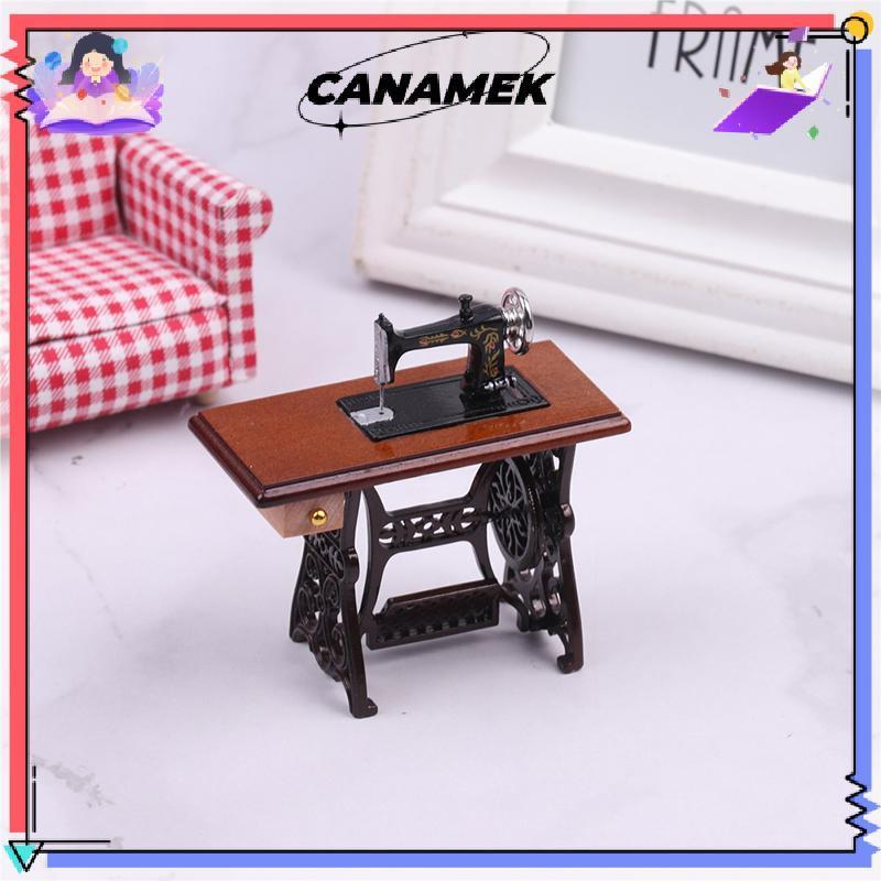 CANAMEK Trang trí nhà búp bê Nội thất thu nhỏ bằng gỗ có ren CSF