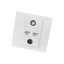 Chất Lượng GODD Truyền Hình Đa Phương Tiện RJ45 F Kết Nối Tấm Tường Dễ Dàng Không Hàn Phích Cắm Trực Tiếp Lắp Đặt Mạng Ổ Cắm Mặt