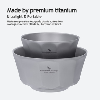 Bát Titan Boundless Voyage 500ml & 800ml - Dành cho Cắm Trại và Đi Bộ Đường Dài