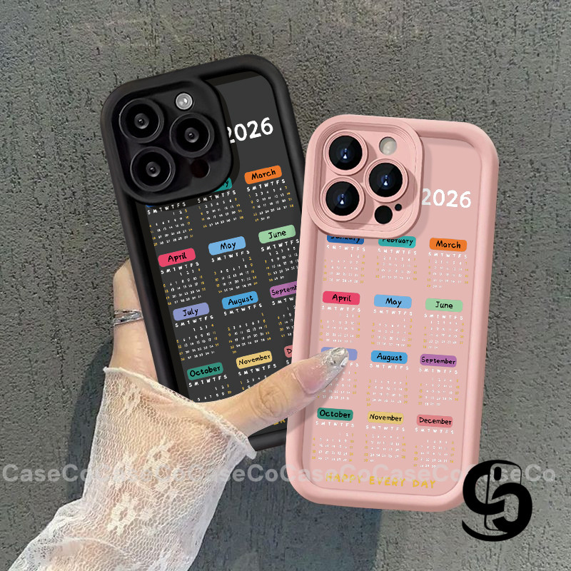Vỏ Cho Samsung A36 A07 A17 A26 A56 A15 A03 A04 A03s A24 A12 A05 A50 A13 A16 A06 A51 Ốp điện thoại lịch đơn giản năm 2026