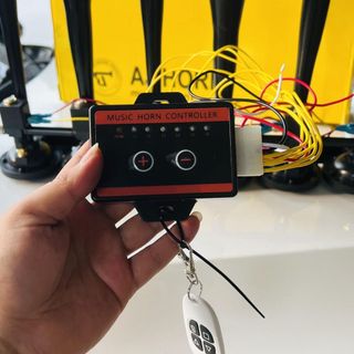 Còi BASURI 6 Loa Đen Hàng Xịn Cho Xe Ô Tô