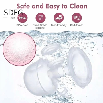 Máy hút sữa điện SDFG, Máy hút sữa rảnh tay tích hợp thông minh dung tích 180ML, Máy bơm có thể đeo được Massage không đau Hút cao Máy hút sữa im lặng Máy hút sữa mẹ làm việc