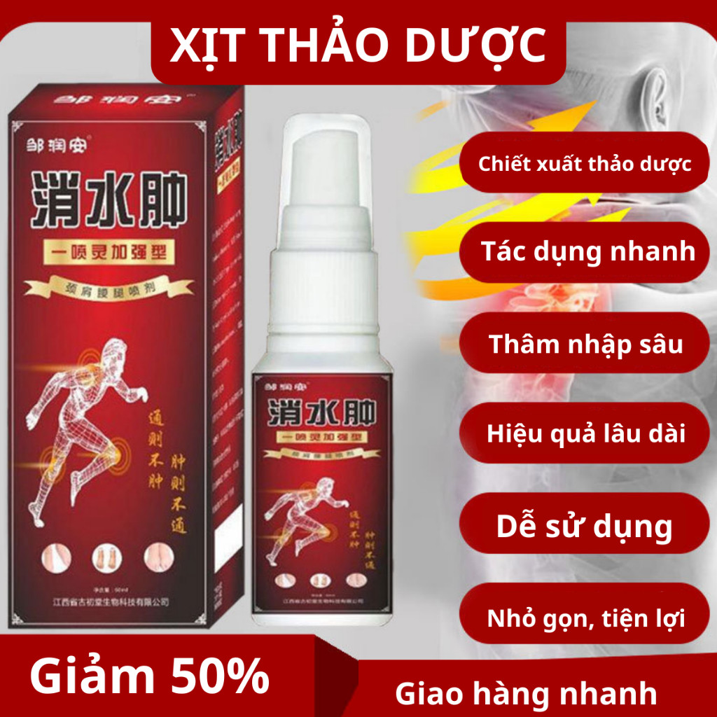 Bùng nổ nâng cấp mới Xịt thảo dược đánh bay đau nhức tê bì các khớp trên cơ thể mang lạI cơ thể dẻo dai