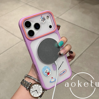 Sáng tạo cửa sổ lớn từ tính DIY chú chó con dán vỏ điện thoại thích hợp cho iPhone 11 12 13 14 15 16 17 Pro max mờ bao gồm tất cả vỏ chống rơi