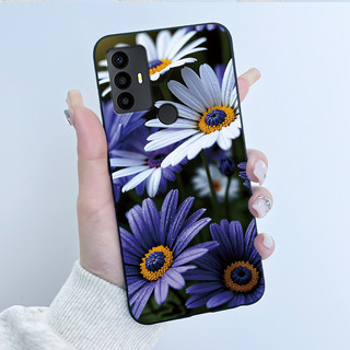 Ốp lưng mềm TPU đen, thẩm mỹ, sang trọng, dễ thương cho bé trai bé gái, tương thích TCL 305/306/30 SE/30E