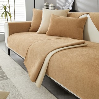 Hàng sẵn có Vận chuyển nhanh Chenille Sofa Đệm Bốn mùa Đa năng Đơn giản Hiện đại Sofa Bao gồm tất cả Mùa xuân Thu Sofa Đệm Chống trượt Cảm giác cao cấp 01