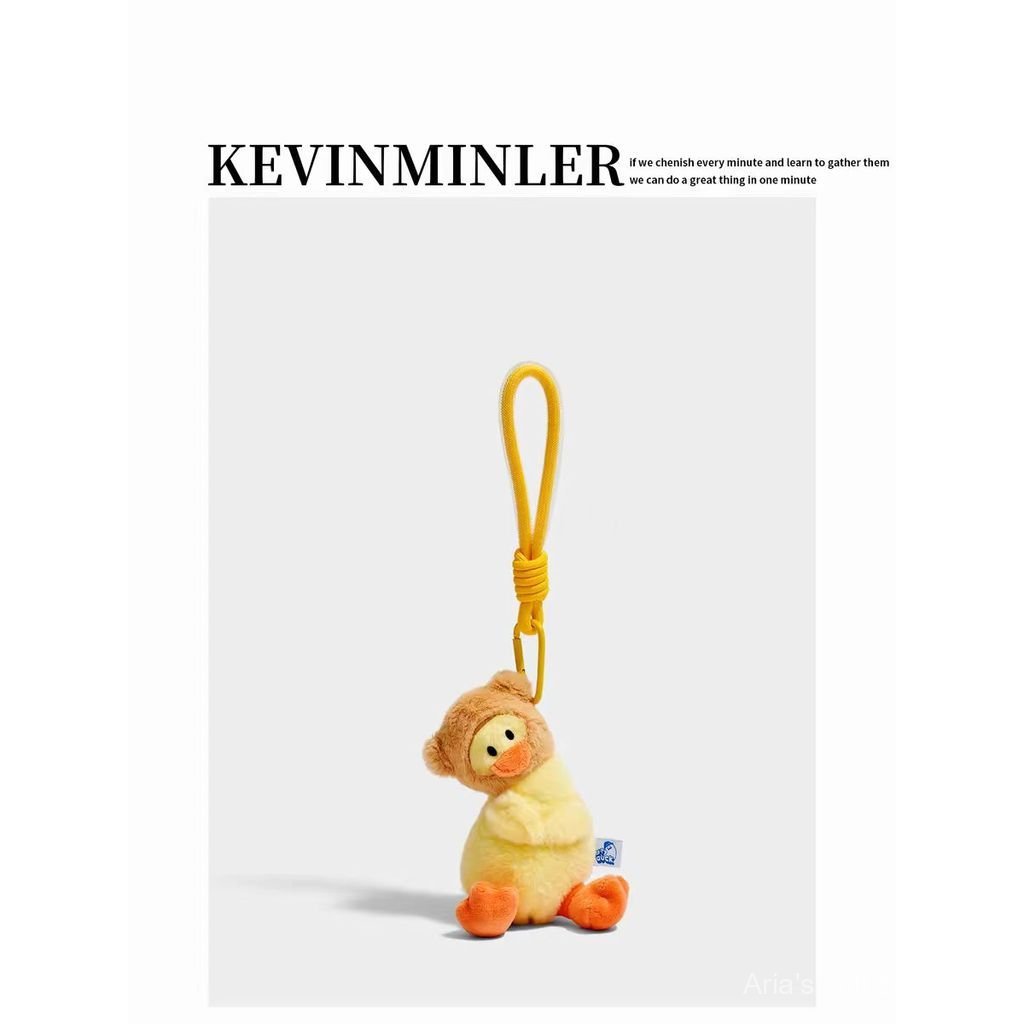 [Aria G-1] KEVINMINLER Original Cute Crooked Duck Sang Trọng Búp Bê Móc Khóa Túi Treo Charm